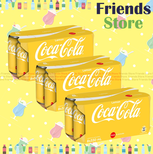 [400288F] Coca-Cola - [Full case] Canned Cola Drink Lemon Flavoured (330ml X 8 X 3)