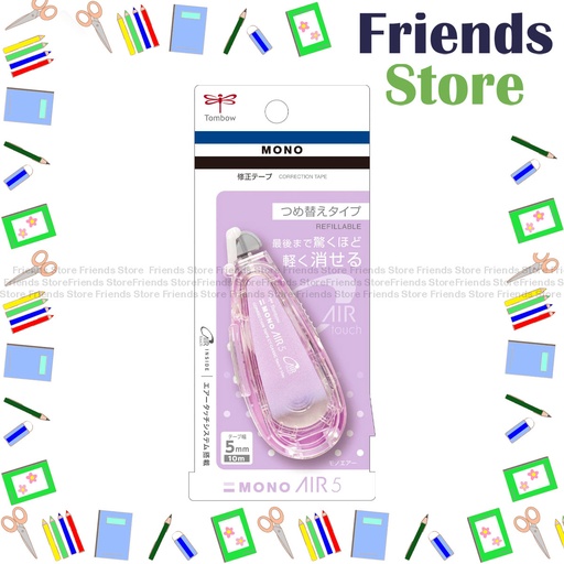 [19024B] Tombow - MONO AIR TOUCH AIR5 (Lavender薰衣草色) Correction Tape CT-CAX5C95 (W5mm X L10m/1pc)