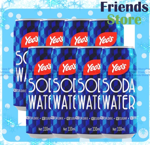 [4000412C1] Yeo's - Canned Soda Water (330ml X 8) (Packing Randomly Delivery)