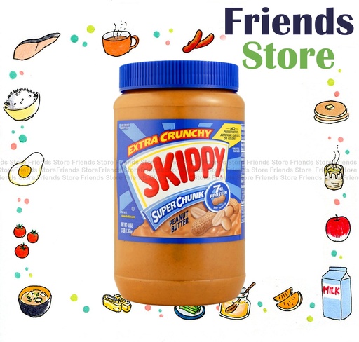 [4NO2B] SKIPPY - Super Chunk Peanut Buter（Bule) 48oz X1