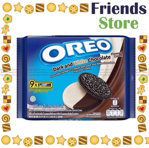[4im8] Oreo - Chocolate Sandwich Cookies w/ Dark & White Choco Flv Cream 248.4g (27.6g X 9) (Packing Randomly Dist