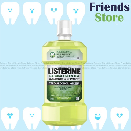 [PA018] Listerine - Green Tea Mouthwash 500ml #99.9% germs killing (803447)