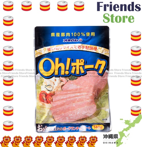 [40120A1] OKIHAM - OH! 日本沖繩 袋裝午餐肉 (140克) #香港行貨 -最佳食用日期: 2026年4月6日或之後
