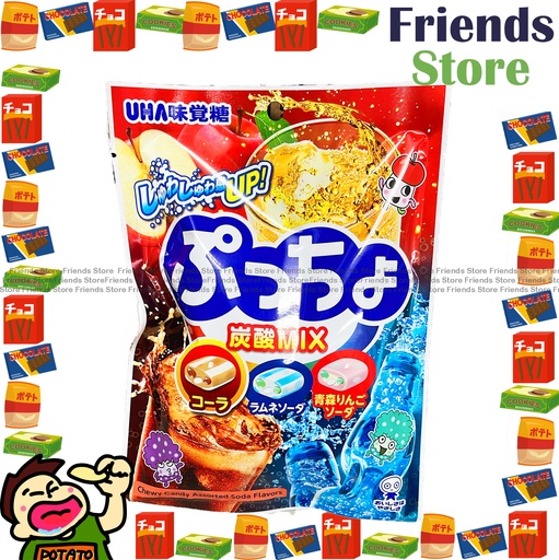 [4130NN] 味覺糖 - UHA Puccho雜錦味 袋裝果粒軟糖 (90克)[平行進口]
