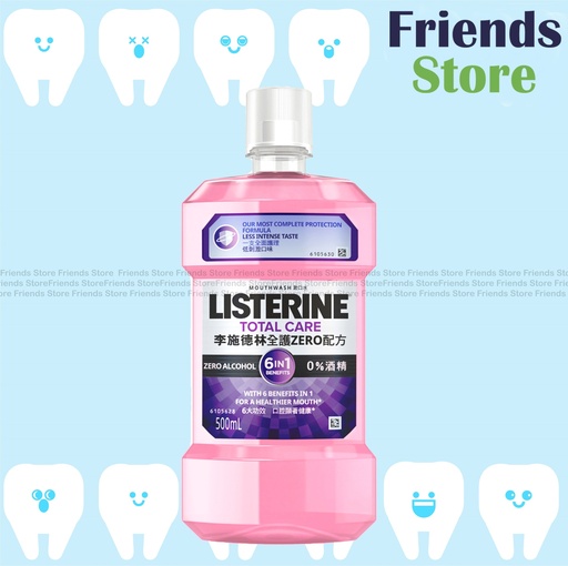 [PA020] Listerine - Total Care Zero Mouthwash 500ml #99.9% germs killing  (803805)