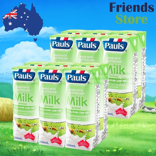 [4004421C] Pauls - <細盒裝> Hi-Calcium Low Fat Milk (Green) (250ml X 6 X 2)BBD:on/after 8 JUL 2025
