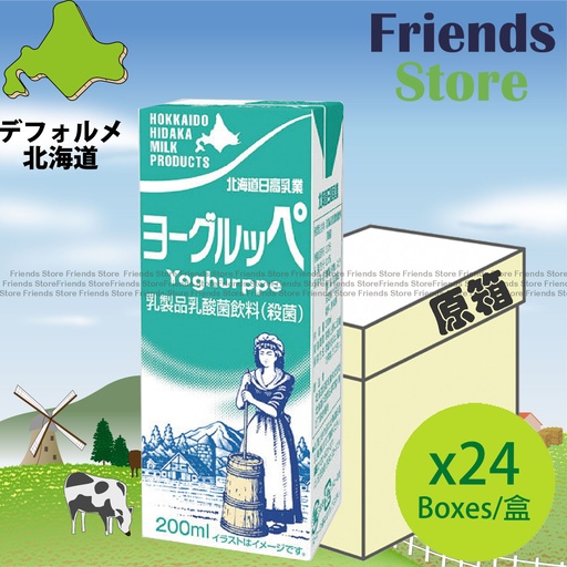 [40106JF] Hidaka - [原箱] 北海道日高乳業 乳酸菌飲料 <細盒裝> (200毫升 X 24) 