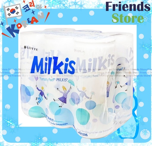 [400789N1] 樂天 - Milkis  <原味> 忌廉溝鮮奶  (250毫升 X 6) 包裝隨機發放