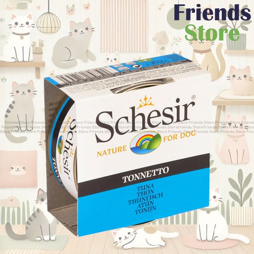 [SCH750013] Schesir - 135 All Natural Tuna Rice Canned Cat Food 85g All-round Health Canned Cat Food