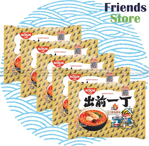 [400115J] NISSIN - Demae Ramen Spicy Series Mala XO Sauce Seafood Flavour Instant Noodle (100g X 5)