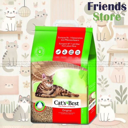 [JR18935] Cat's Best - German adhesive odor-absorbing wooden cat litter 8.6kg high water absorption deodorizing