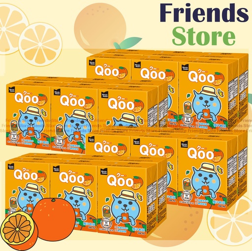 [400187GF] 美粒果 - [原箱] Qoo 橙汁飲品 (200毫升 X 6 x 4)