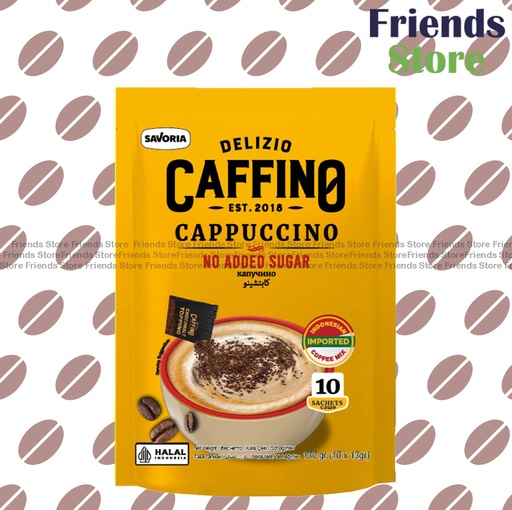 [4NO4E] CAFFINO 泡沫咖啡二合一 (無添加糖) (每袋10小條) (平行進口/包裝隨機發放）