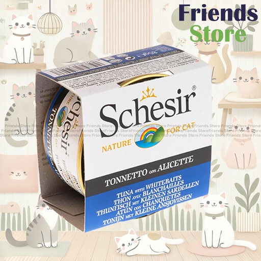 [SCH750037] Schesir - 139 All Natural Tuna Fish Rice Canned Cat Food 85g All-round Health Canned Cat Food
