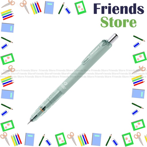 [12102F] Zebra 斑馬牌 - DelGuard Mechanical Pencil 0.5mm（P-MA85-LG-MG）Matte Green