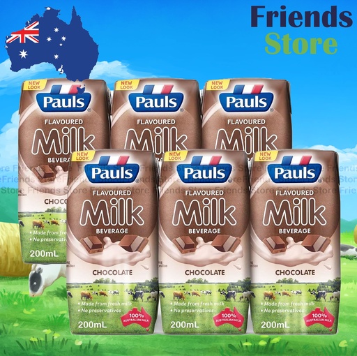 [4004421G] Pauls - <細盒裝> UHT Chocolate Milk (200ml X 6 X 2)BBD:on/after 12 JUN 2025
