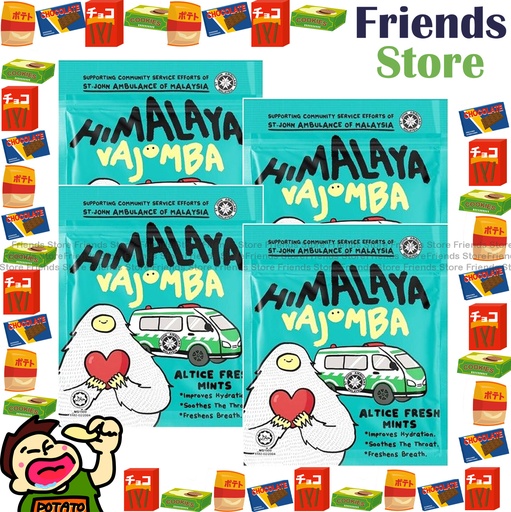 [4000256K1] BIG FOOT - Himalaya Vajomba Altice Fresh Mints  (15g X 4)