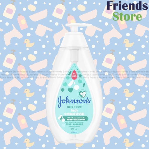 [PA006] Johnson's - Milk & Rice Bath 750ML