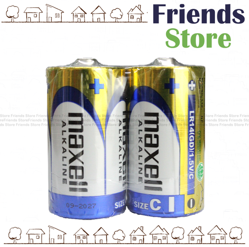 [12766E3] Maxell - Alkaline Battery Size C (2pcs/pack)