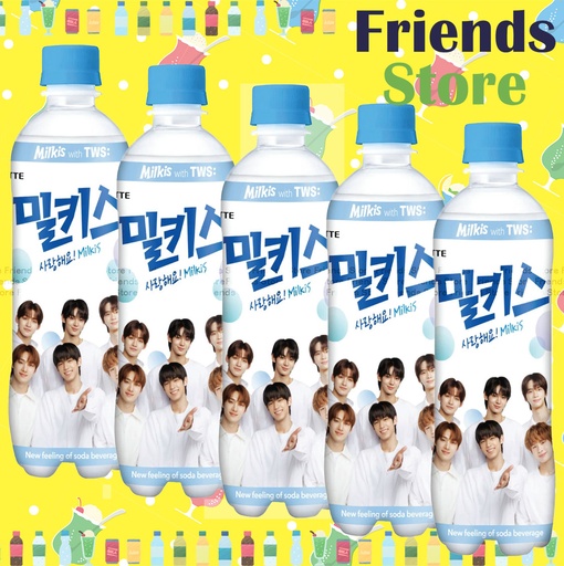 [400790A] Lotte - <China Ver.> Bottled Milkis Original (500ml X 5)