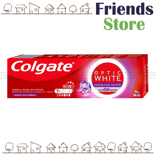 [COL001B] Colgate - Optic White Dazzling Plus Mineral Toothpaste（輕悅薄荷） 100g