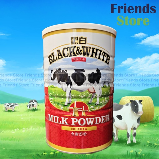 [4000154M] Black & White - Full Cream Milk Powder (2000g) BBD: 20 SEP 2026 or after
