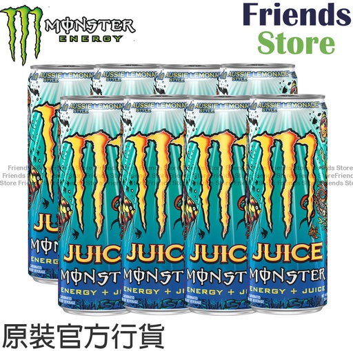 [400150AU_8] MONSTER - 香港行貨 - 澳式檸檬碳酸能量飲料 (355毫升 X 8)