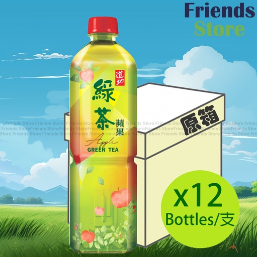 [400271F] 道地 - [原箱] 大支裝  蘋果綠茶 (900毫升 X 12)