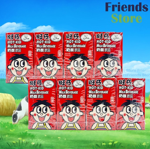 [4130NS] WANT WANT - Hot-Kid Milk Beverage 4s (125ml x 4 x 2)