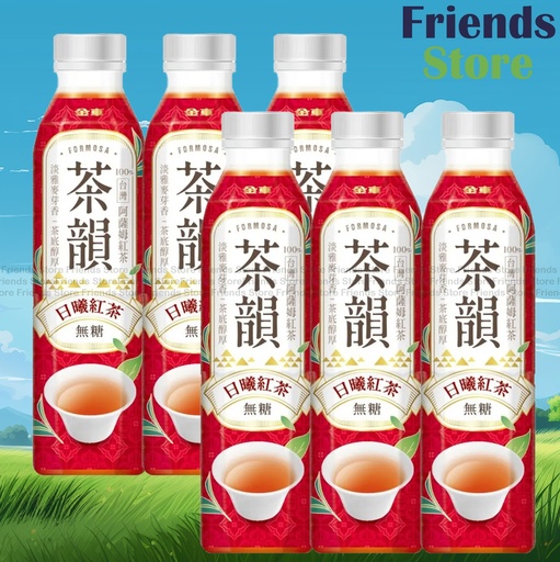 [4004417D] 金車 - 台灣金車茶韻-日曦紅茶(無糖) (580毫升 X 6)