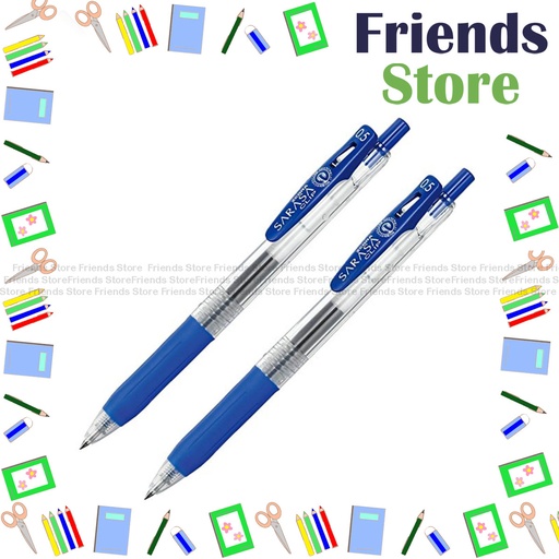 [124006] Zebra 斑馬牌 - Sarasa Retractable 0.5mm Gel Pen (JJ15-BL) Blue X 2