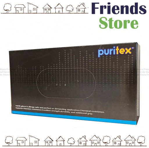 [241250L] Others - Puritex - Nitrile Powder Free Gloves (Non Sterile Examination Glove) 100pcs/box ; L Size/Blue