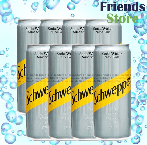 [4TM2S] Schweppes - 越南進口 Tall Can Soda water (320ml x 8) #parallel import