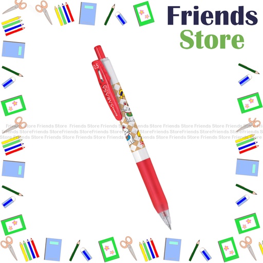 [124039K1E] ZEBRA - Limited Edition - Sarasa Clip 0.5mm Luck Series Rollerball Pen（RED）JJ15-LCK-R