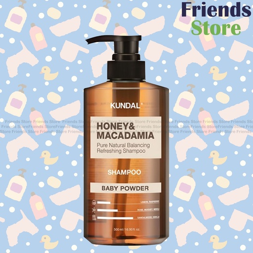 [PA021C] KUNDAL - Honey & Macadamia (Baby Powder) Shampoo(洗髮乳)500ml (774196)
