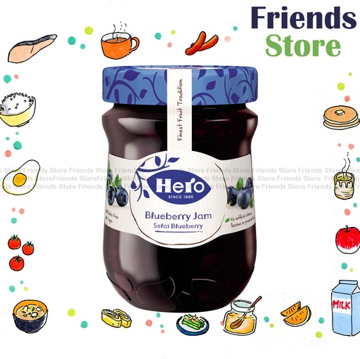 [4HO1] Hero - Blueberry Jam (340g X 1)