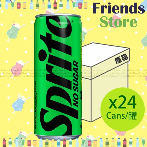 [400171H2F] 雪碧 - [原箱] "高罐" (無糖) 檸檬青檸味汽水 (330毫升 X 8) 新舊包裝隨機發放