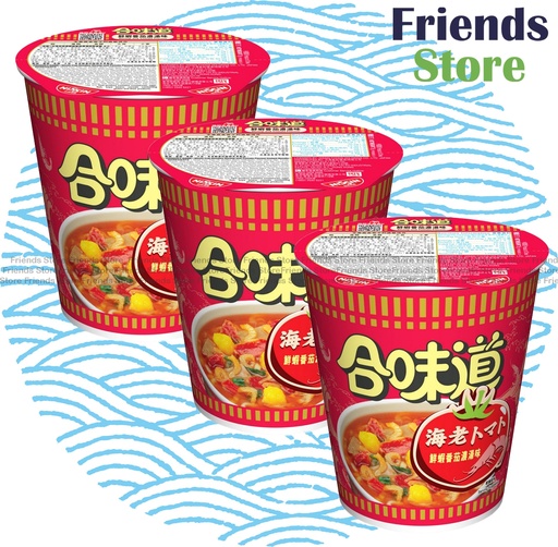 [400114Z84] 日清 - 合味道 小杯麵 鮮蝦番茄濃湯味  (75克 X 3)