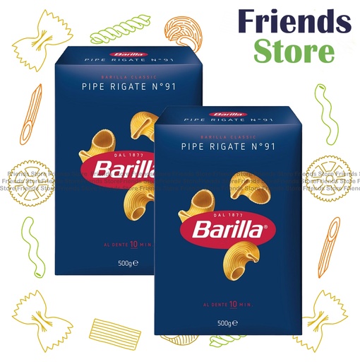 [4122LG] Barilla - Pipe Rigate #91 (500g X 2)