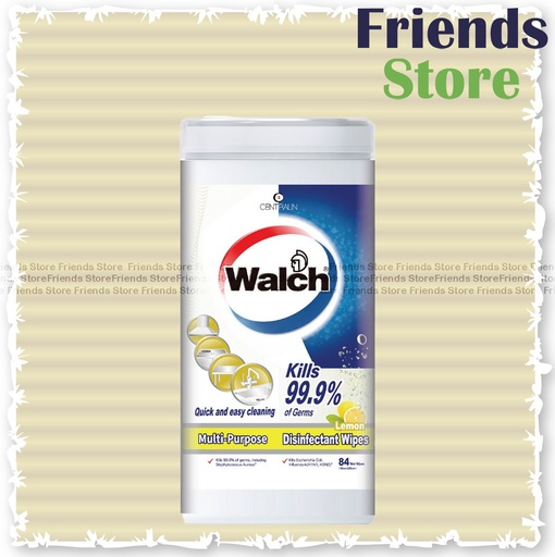 [240052C1E] Walch - Multi-Purpose Disinfectant Wipes Lemon Flavour (84s)