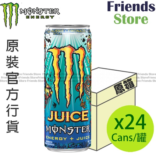 [400150AU] MONSTER - [Full case] <Dealer's goods of HK> Aussie Style Lemonade Energy Drink (355ml X 24)