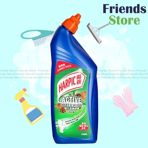 [HP003] Harpic - Jumbo Pack Active Cleaning Gel - Mountain Pinet (750ml)