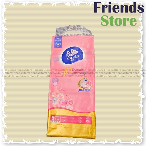 [130210V7] Vinda - 4D Deluxe First Rose 3-ply Facial Tissue (5s)