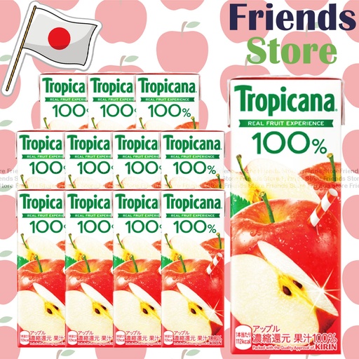 [4A8E] 麒麟 - 日本Tropicana 濃縮還元100%蘋果汁 (250毫升 X 12)