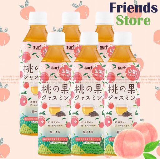 [4130NP] Surf - 日本蜜桃茉莉花茶 (500毫升 X 6)  (平行進口)