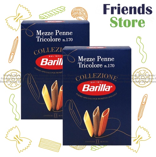 [4122LE] Barilla - Collezione Mezze Penne Tricolore (500g X 2)