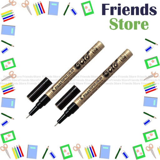 [124054B] PILOT - Super Color 極幻咀漆油筆 SC-G-EF 金色 X 2支