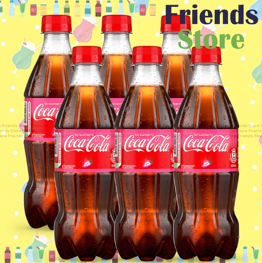 [400759HH] Coca-Cola - Strawberry Flavoured Cola Drink (500ml X 6)