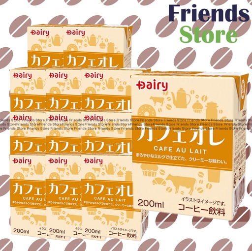 [4A9C] HOKKAIDO DAIRY - 北海道乳業 嗲地 法式咖啡  (200毫升 X 12) 最佳飲用日期: 2025年9月5日或之後