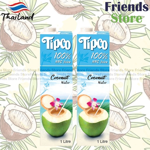 [4TM2U] Tipco - 100% NFC Coconut Water (1L x 2)